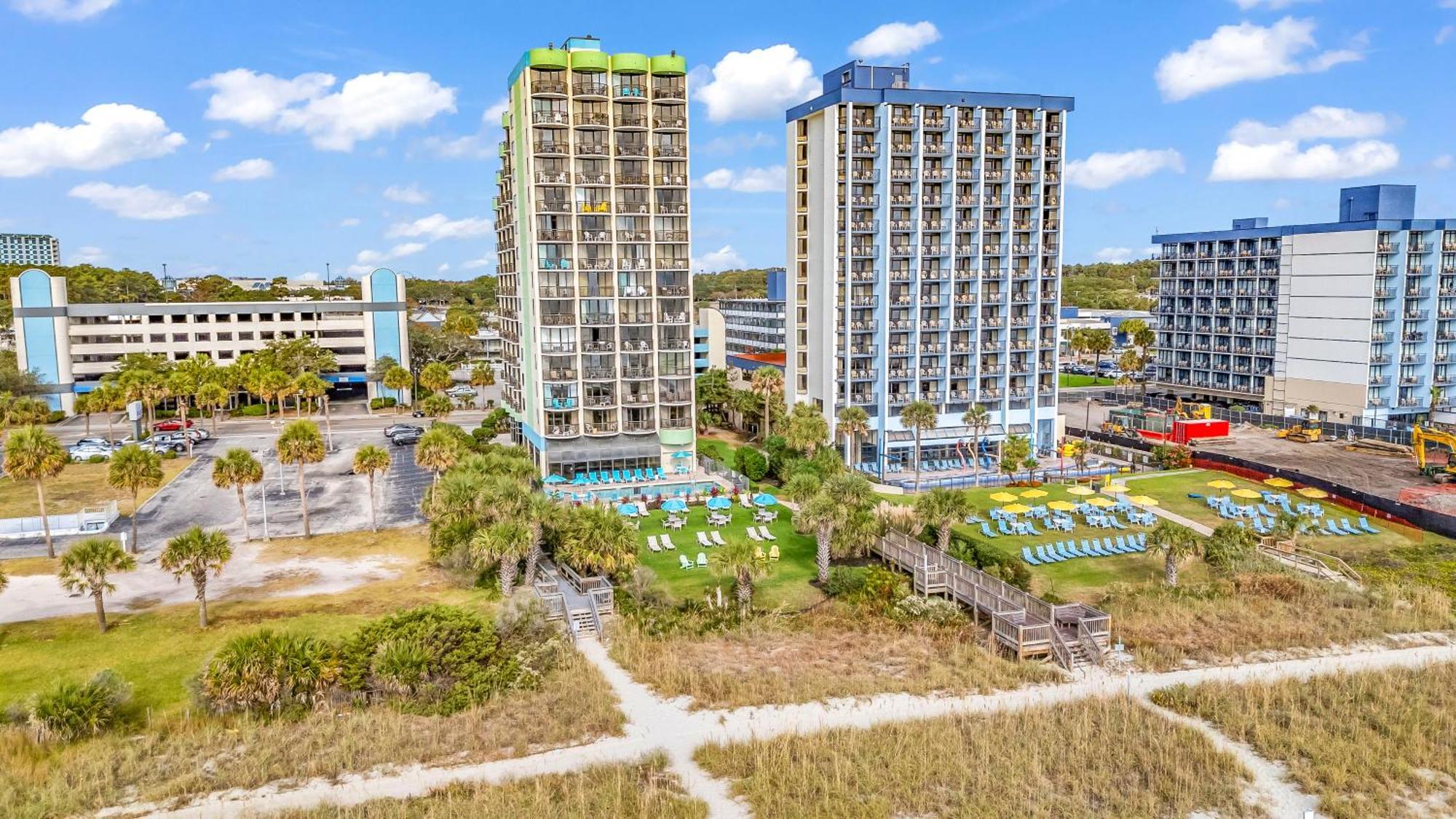 5Th Floor Direct Oceanfront Double Suite Sleeps 6 Meridian Plaza 503 默特尔比奇 外观 照片